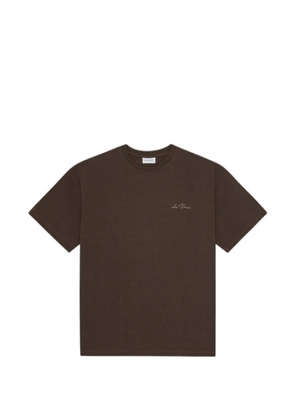 Les Deux crew cotton T-shirt - Brown
