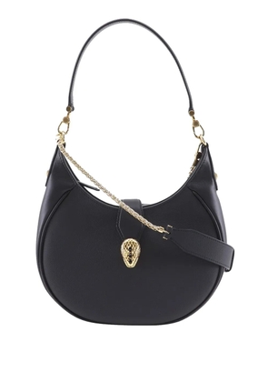 Bvlgari Pre-Owned 2010-2026 Small Leather Serpenti Ellipse satchel - Black