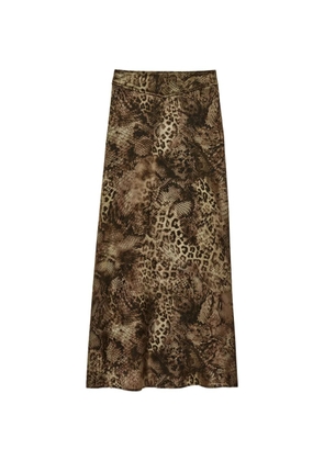Ba&Sh Ciria animal print skirt - Green