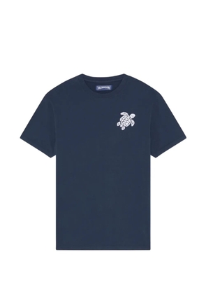 Vilebrequin embroidered-turtle regular-fit T-shirt - Blue