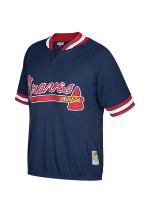 Mitchell & Ness 1991 Atlanta Braves half-zip polo shirt - Blue