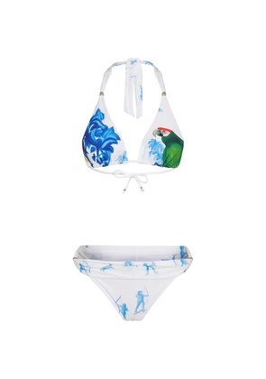 Amir Slama printed bikini - White