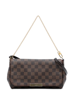 Louis Vuitton Pre-Owned 2015 Damier Ebene Favorite MM satchel - Brown