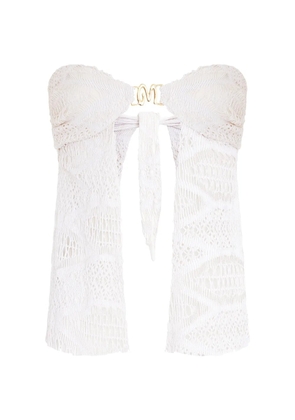 Amir Slama metal detail bandeau top - White