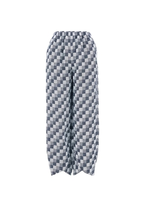 Emporio Armani jacquard trousers - Blue