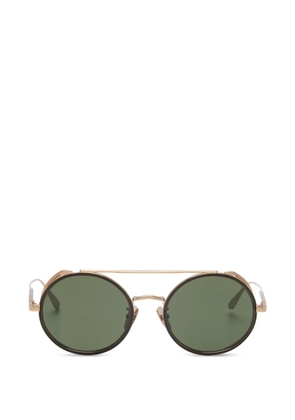 Linda Farrow Baret round-frame sunglasses - Gold