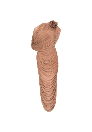 Ana Radu Drape dress - Brown