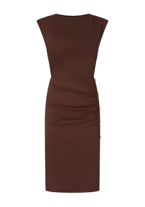 PINKO button-detail midi dress - Brown