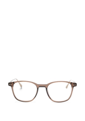 Linda Farrow Micky square-frame glasses - Brown