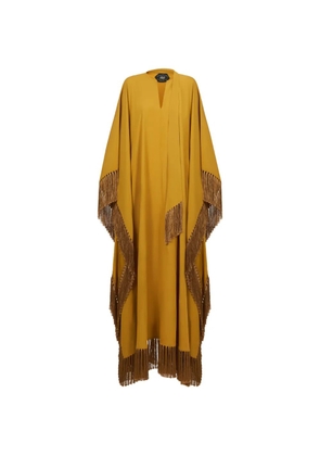 Taller Marmo Hammamet fringed maxi dress - Yellow