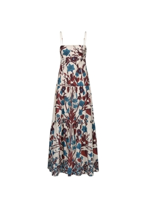 Johanna Ortiz Simbólico floral-pattern maxi dress - Neutrals