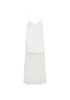 Maje V-neck midi dress - White