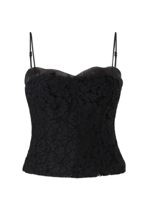PINKO lace-detail top - Black