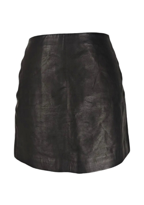 Sézane leather mini skirt - Black