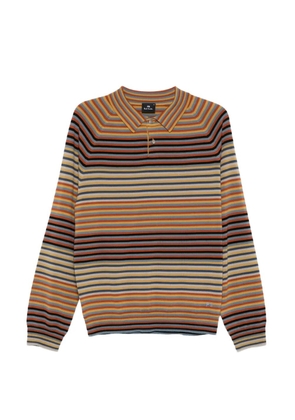 PS Paul Smith striped polo shirt - Neutrals