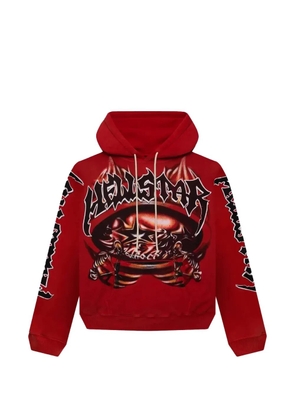 HELLSTAR graphic hooded T-shirt - Red