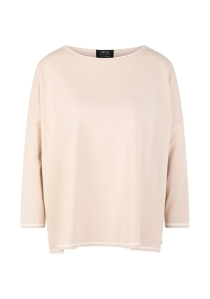 MARCCAIN Rethink Together contrast-trim sweater - Neutrals