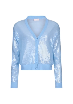 LIU JO V-neck long-sleeve cardigan - Blue