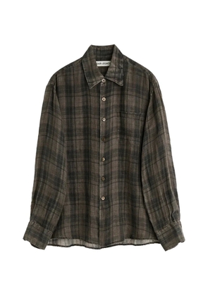 OUR LEGACY Above check-pattern shirt - Grey