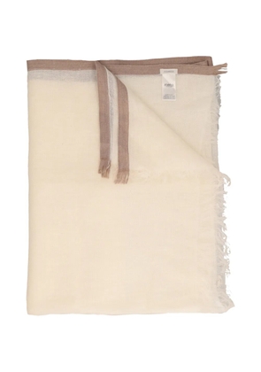 Malo fringed-trim scarf - Neutrals