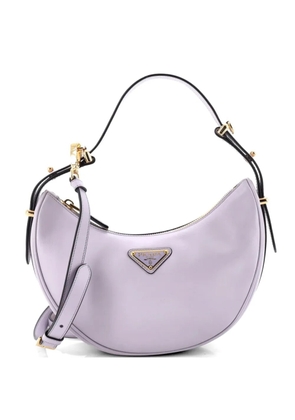 Prada Pre-Owned Arque Half Moon Leather Small hobo bag - Purple