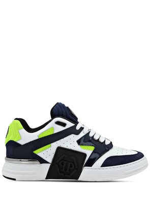 Philipp Plein Mix logo-patch sneakers - Blue
