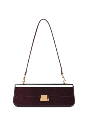 POTAMY square mirror leather shoulder bag - Brown