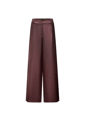 Shanghai Tang pleated wide-leg trousers - Pink