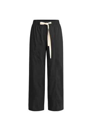 Lee Mathews tie-waist trousers - Black