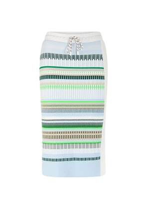 MARCCAIN drawstring striped skirt - Blue