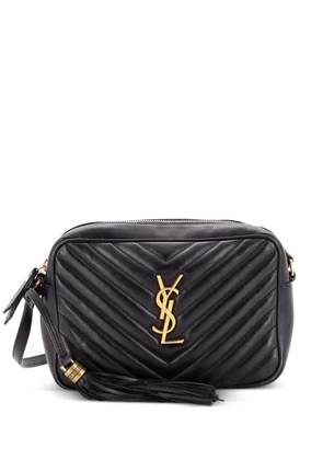 Saint Laurent Pre-Owned Lou Camera Bag Matelasse Chevron Leather Small crossbody bag - Black