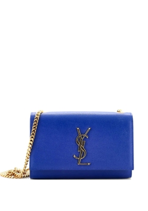 Saint Laurent Pre-Owned Classic Monogram Grainy Leather Small crossbody bag - Blue