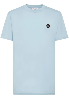 Philipp Plein logo-print cotton T-shirt - Blue