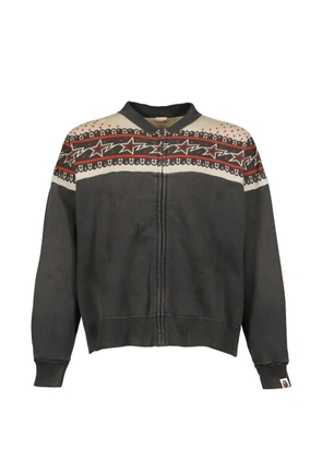 SAINT MXXXXXX zip patterned jacket - Grey