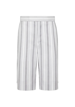 Thom Browne stripe backstrap shorts - Grey