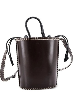 Chloé Pre-Owned Louela Leather Mini bucket bag - Black