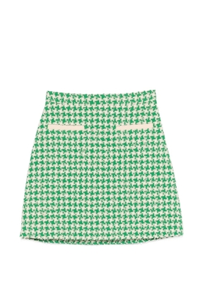 Valentino Garavani houndstooth mini skirt - Green