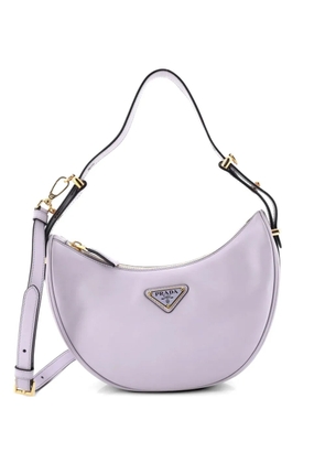 Prada Pre-Owned Arque Half Moon Leather Small hobo bag - Purple