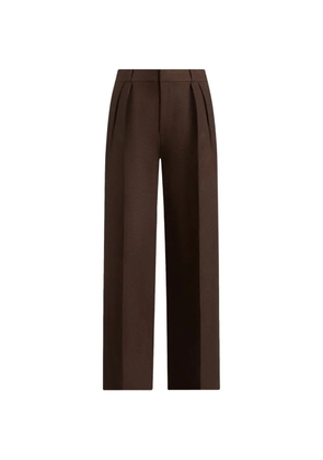 Manière De Voir Julie twin-pleat tailored trousers - Brown