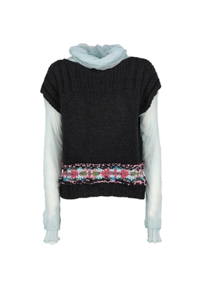 Voyage Et Cie ribbed sweatshirt - Black