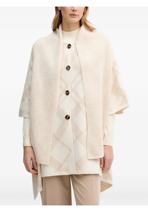 Barbour Vienna plaid button cape - Neutrals