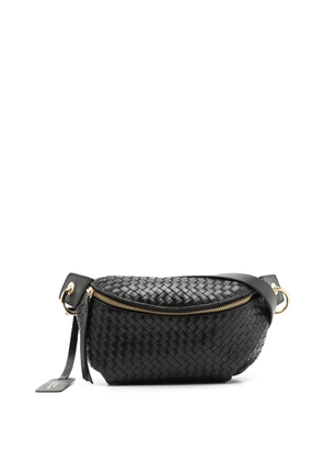 Sarah Chofakian Orsay interwoven leather belt bag - Black