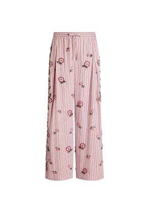 Dolce & Gabbana Vanity Trousers with Embroidery - Pink