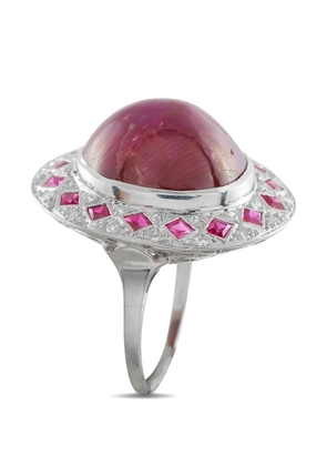 LB Exclusive ruby and diamond ring - Silver