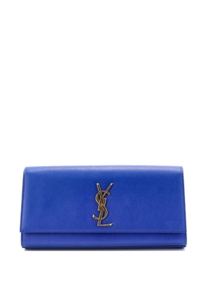 Saint Laurent Pre-Owned Classic Monogram Leather Long clutch bag - Blue