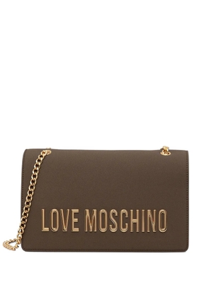 Love Moschino chain-strap cross body bag - Brown