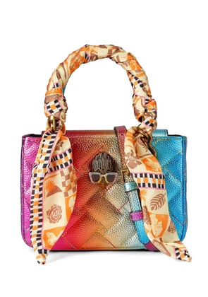 Kurt Geiger London mini Square Kensington quilted tote bag - Orange