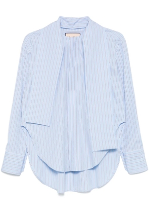 Plan C striped cotton shirt - Blue