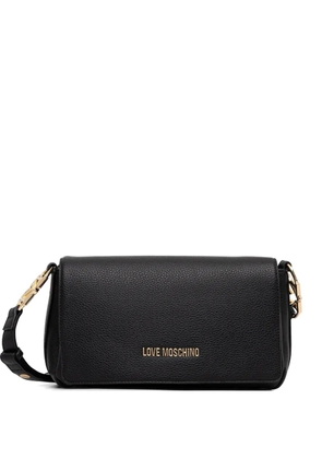 Love Moschino logo-plaque cross - Black