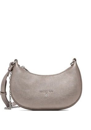 Patrizia Pepe logo-lettering cross body bag - Grey